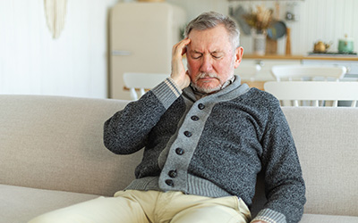 Man with headache in florida