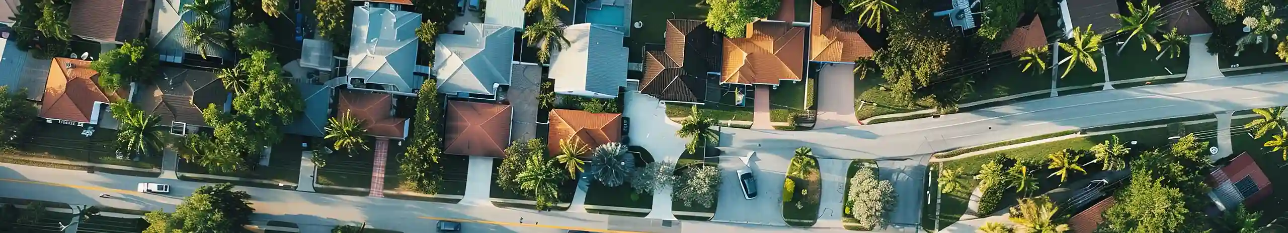 Overhead view of a neighborhood in Florida